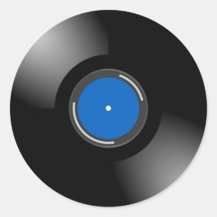 Etiquetas retros do registro do álbum do vinil