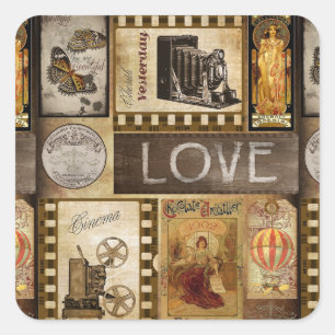 Etiquetas retros dos gráficos do vintage do amor