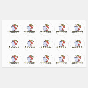 Etiquetas Revisão de Filme de Pipoca de Bebida Personalizada