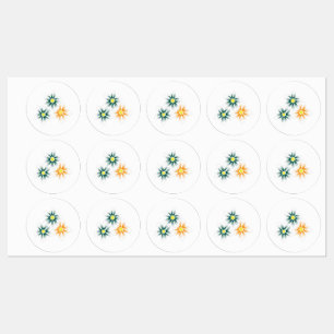 Etiquetas Rótulo adesivo/impermeável de círculo grande