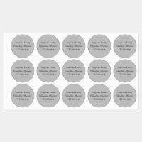 Rótulo Circular Impermeável Artista Comercial Arte