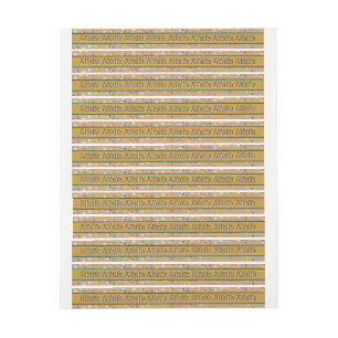 Etiquetas Rótulo da Lid de Segurança do Carro Dourado Satin