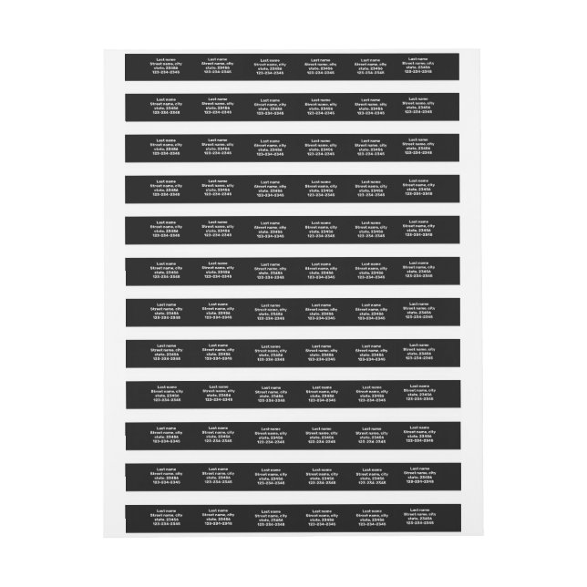 Etiquetas Rótulo de Endereço de Enrolamento (Folha)