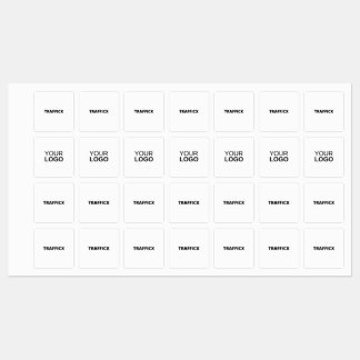 Etiquetas Rótulo de Ferro Quadrado Médio