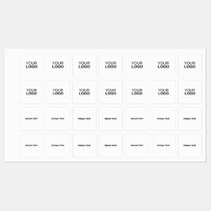 Etiquetas Rótulo de Ferro Quadrado Médio