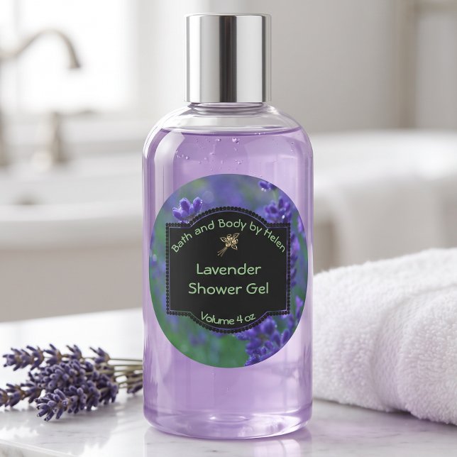Etiquetas Rótulo de Lavanda Impermeável para Banho e Cosméti (Criador carregado)