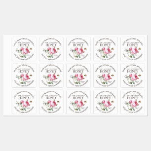 Etiquetas Rótulo de Rosa Rosa Rosa Rosa Rosa Mel Não Filtrad