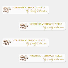 Etiquetas Rótulo fino de picles de cogumelos caseiros