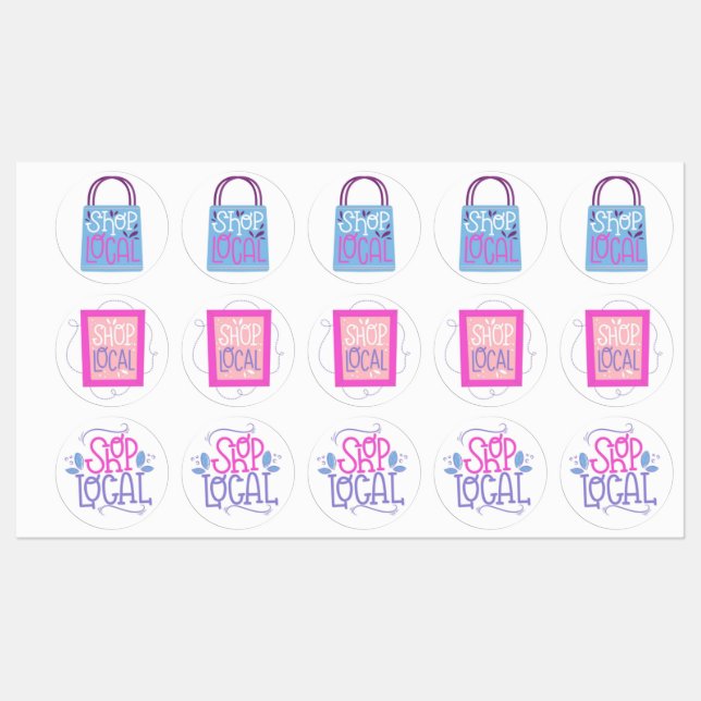 Etiquetas Rótulo Local Compre (Folha)