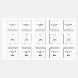 Etiquetas Rótulo Quadrado