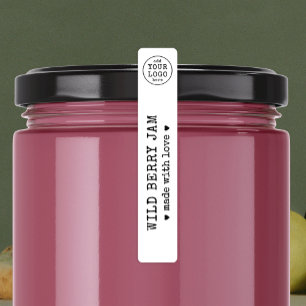 Etiquetas Rótulo Rústico Vintage Logotipo Simples Comida Jar