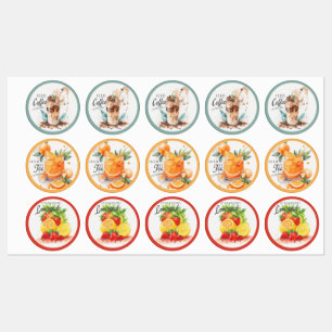 Etiquetas Rótulos de Bebida do Contentor de Vidro