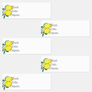 Etiquetas Rótulos de Comida de limão da Organização da C