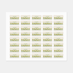 Etiquetas Rótulos de Girassóis do País Personalizado