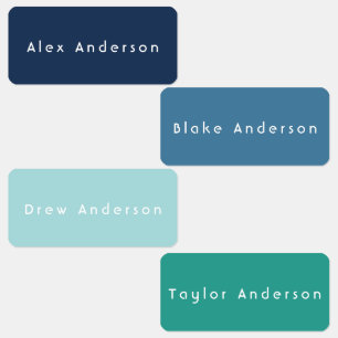 Etiquetas Rótulos do corpo do retângulo verde azul