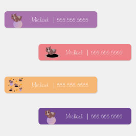 Etiquetas Rótulos do Número do Almoço da Classe Escola de Su