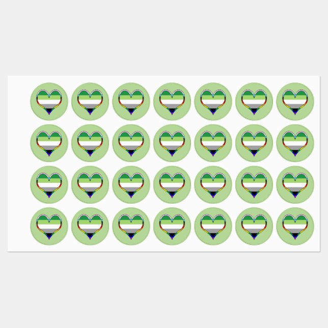 Etiquetas Rótulos do Orgulho Aro (Folha)