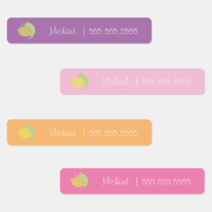 Etiquetas Rótulos Número do Almoço da Classe de Fruta de Lim