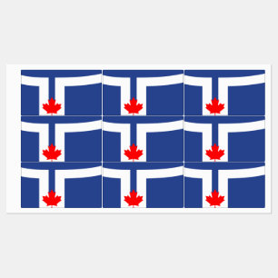 Etiquetas Rótulos patrióticos com a bandeira de Toronto, Can