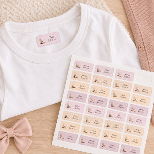 Etiquetas Rótulos Personalizados de Nome de Gatinho Fofo com