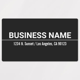 Etiquetas Rótulos preto e branco resistentes à água