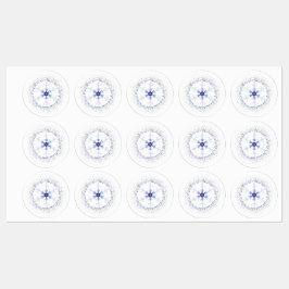 Etiquetas Round snowflake