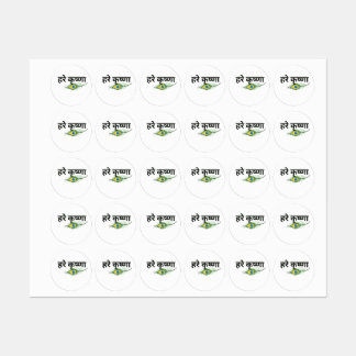 Etiquetas Round Stickers Krishna