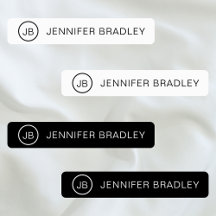 Roupas Personalizadas com Monograma Preto e Branco
