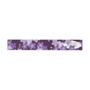 Etiquetas Roxo Sakura das flores de cerejeira