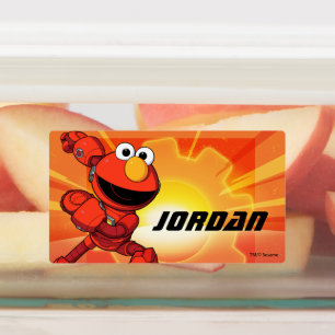 Etiquetas Rua Sésamo   Mecha Builders Elmo