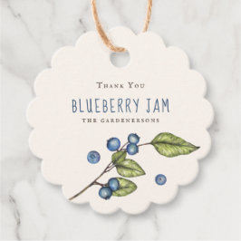 Etiquetas Rustic Blueberry Jam Favor