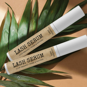 Etiquetas Rustic Vintage Lash Serum Invólucro do Tubo Máscar