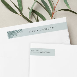 Etiquetas Sanibel | Vintage Tropical Return Address