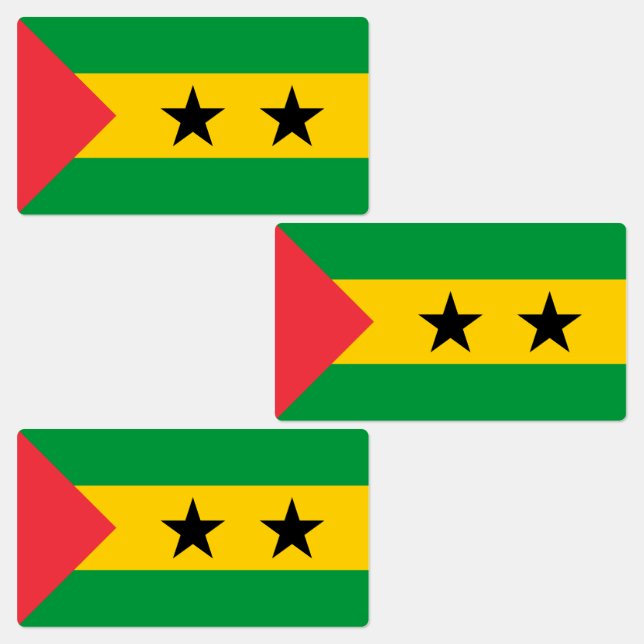 Etiquetas Sao Tome and Principe Flag (Grupo)