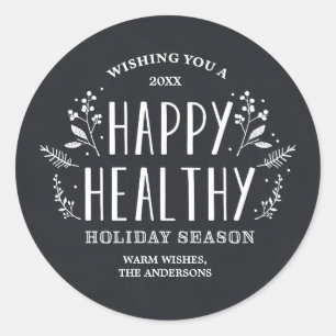 Etiquetas saudáveis felizes do Tag do presente do