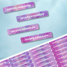 Sereia Rosa Rosa Púrpura Nome da Escola de Volta