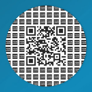 Etiquetas Seu logotipo/imagem com o seu código QR editável