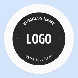 Etiquetas Seu logotipo, imagem ou Design e texto editável