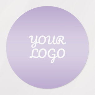 Etiquetas Seu Logotipo & Moderno Ombre Simples   Impermeável