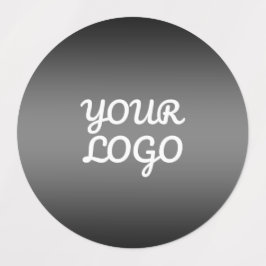 Etiquetas Seu Logotipo & Moderno Ombre Simples | Impermeável