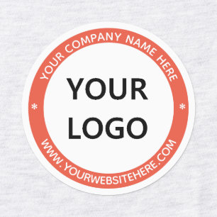 Etiquetas Seu nome de logotipo Site Cores personalizadas Eti