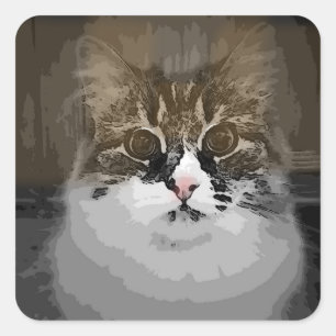 Etiquetas Siberian do gato do design original