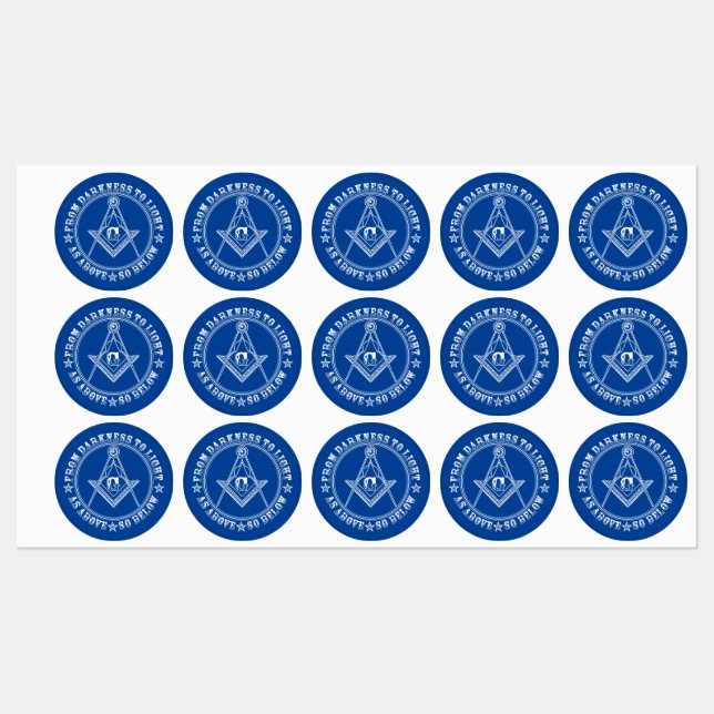 Etiquetas Símbolo de maçonaria (Folha)