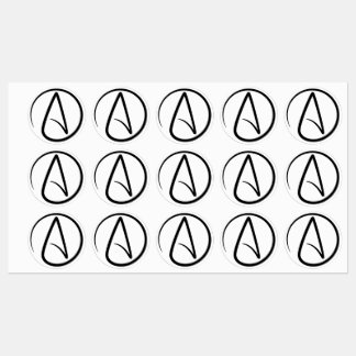 Etiquetas Símbolo do Ateísmo - Sinal Ateu