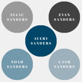 Etiquetas Simple Boho Rainbow Waterproof Clothing Name