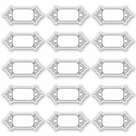 Etiquetas simples de cozinha de Vazio de borda de