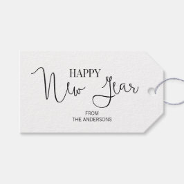 Etiquetas Simples de Oferta de Feliz ano novo Mode