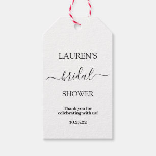 Etiquetas simples de presentes de chá de panela m