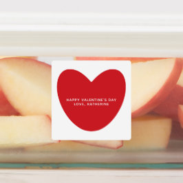 Etiquetas Simples Dia de os namorados de texto personalizado