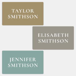 Etiquetas Simples Elegante Mínimo Terrestre Adicione Sua Esc